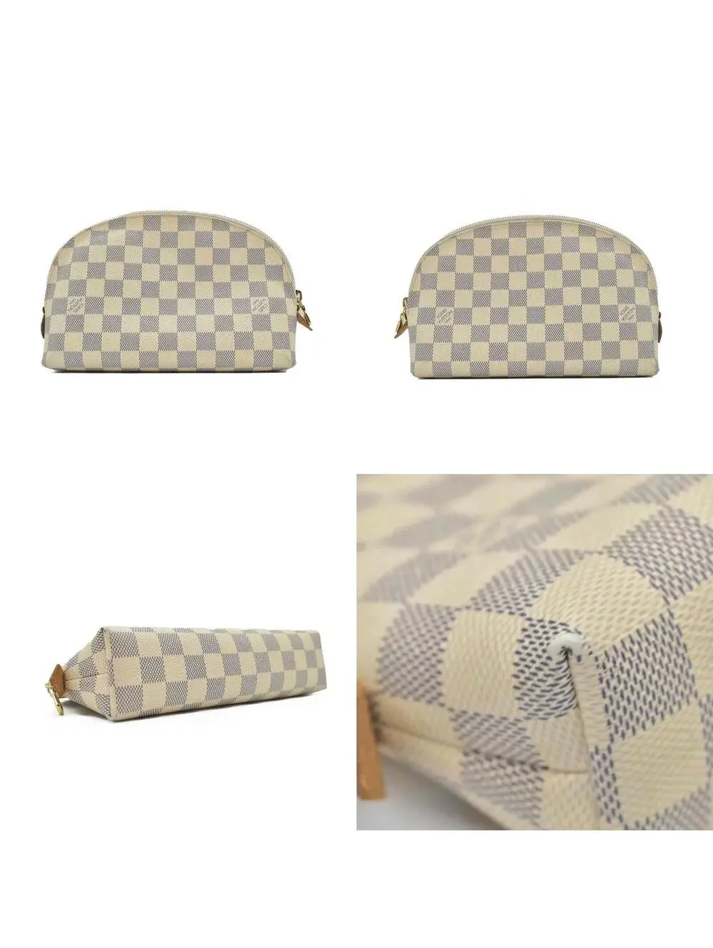 $1010 Louis Vuitton Damier Azur Cosmetic Pouch GM